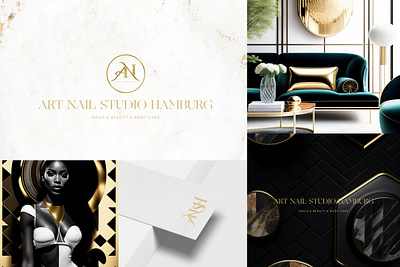 Brand identity for luxury beauty studio in Hamburg ANSH beauty brand brand identity branding create website design landingpage logo luxury uiux uiuxdesign web designer website design