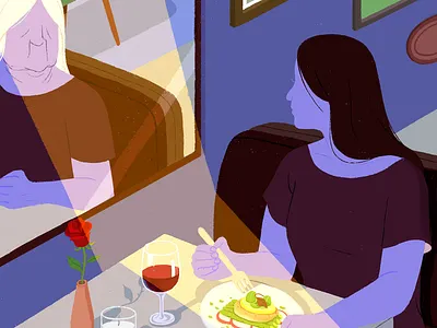 Women's Dilemma art direction doodle drawing illustration