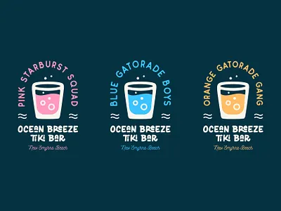 Tiki Bar T-shirts bar branding identity logo retail shotglass shots tshirt