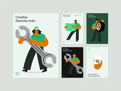 Creditas Illustration Library poster ui