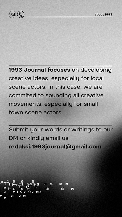 The 1993 Journal Instagram Spotlight branding graphic design photoshop poster typography ui