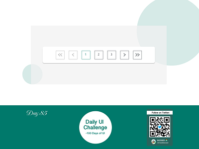 Day 85 Task: Design a Pagination. #DailyUI app dailyui design figma inspiration ui