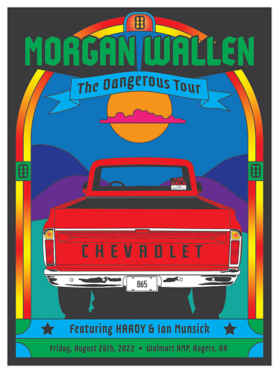 Poster Design | Morgan Wallen graphic design illustration