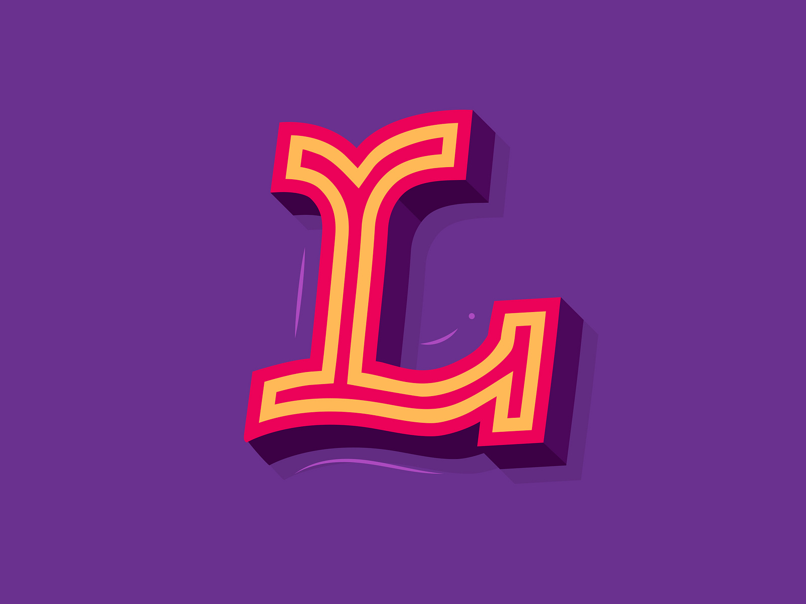 36 Days of Type - L by Brad Almond on Dribbble