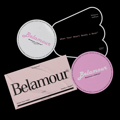Belamour X DefClub Stickers branding clothing design graphic design music photoshop stickers