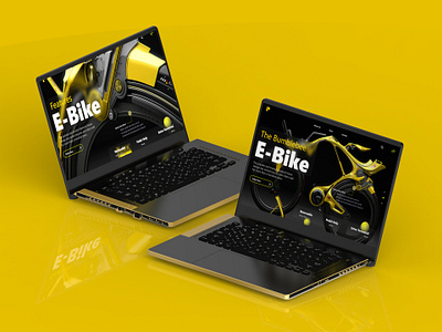 Futuristic E-Bike Web App 3d figma ui ui design ux ux design