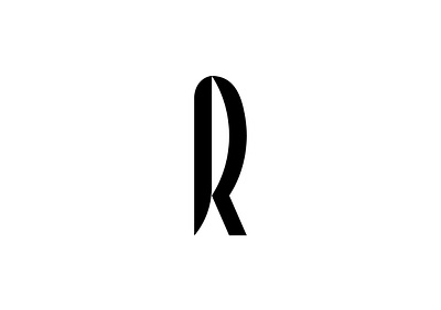 R letter logo blackandwhite graphic design letter logo logodesign