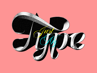 Just My Type 3d design type type design typography wordmark