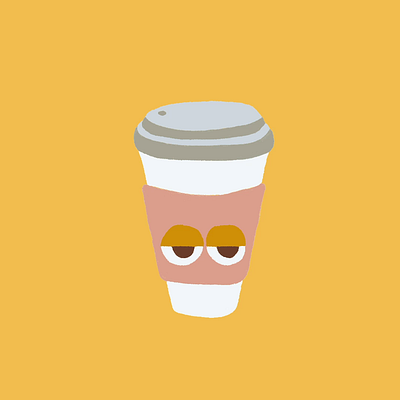 I Run on Coffee Morphing Animation 2danimation animation character characteranimation coffee cup illustration