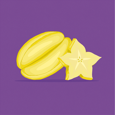 Starfruit 2danimation animation carambola character characteranimation collage fruit fruitanimation illustration star starfruit