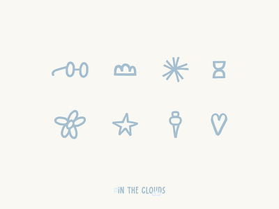 Therapy Branding: In the Clouds Therapy Group - Icon Set cloud summer