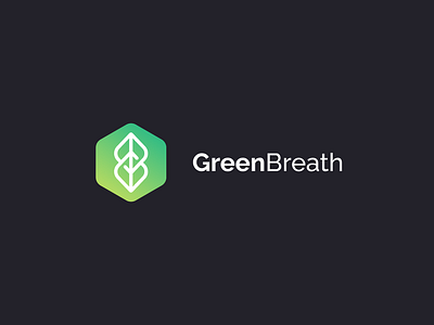 GreenBreath Logo concept branding design graphic design illustration logo logodesign ui ux vector