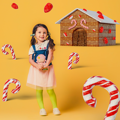 3D Illustration - Mini Melissa - Children's Day 3d 3d art blender branding editorial illustration low poly render