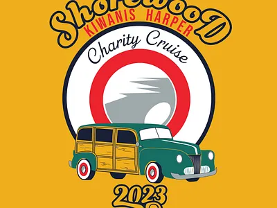 Shorewood Kiwanis Harper Charity Cruise T-Shirt Logo design graphic design illustration