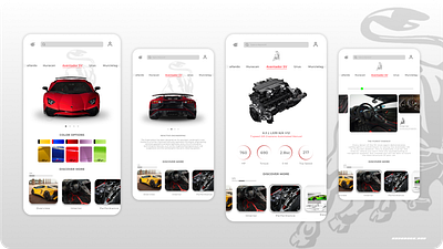 Marcia Lamborghini Detail app automotive car rental cars design graphic design rental ui userinterface