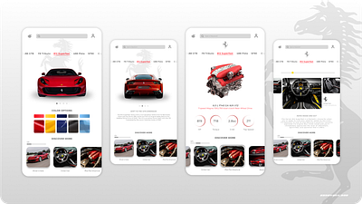 Marcia Ferrari Detail app application automotive carrental cars design rental ui userinterface