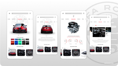Marcia Alfa Romeo Detail app application car carrental design mobile rental ui userinterface