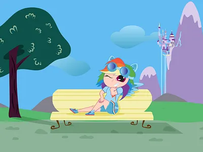 Character Design (Rainbow Dash) design drawing graphic design