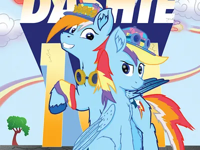Dashie 101 1,000 Subscribers Artprint design drawing