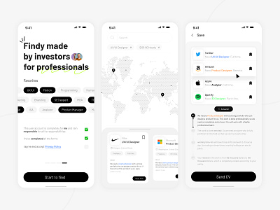 Job Founder appdesign design mobile ui uiux ux visual design