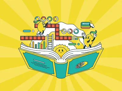 Telling Stories with Interactive Infographics branding graphic design illustration infographic interactive lemon mario retro ui vector video game wonderland