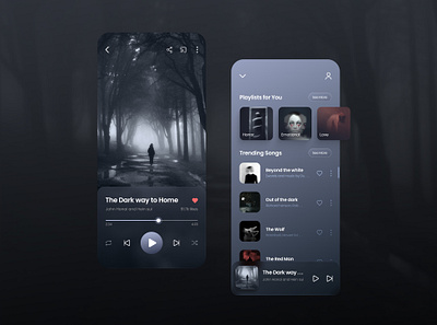 Music streaming app app design graphic design music ui ux
