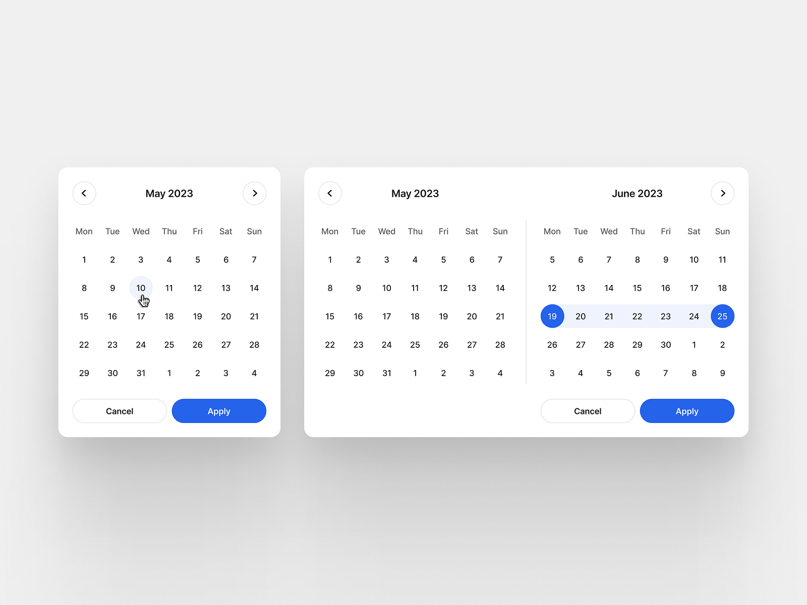Date Picker — Calendar by Bertrand on Dribbble