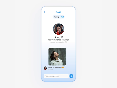 Dating App Chat "Mood" Feature animation app chat dating app message product design ui ux