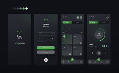 Smart Home app design graphic design smart ui