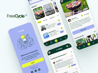 Neighborhood Community App appdesign branding design logo mobile productdesign ui uiuxdesign ux uxuidesign