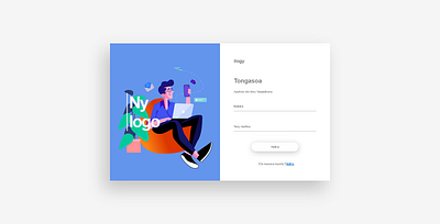 Ilogy mg login form ui ux web design