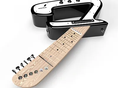 Branded Alphabet | F is for... 36dot alphabet branding guitar letter logo music render rendering typography