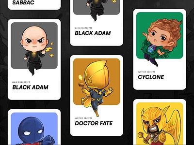 Black Adam: Detail Character 2d animation art artwork cartoon character character illustration chibi chibi character digital art fan art flat handdrawn illustration illustrator motion graphics procreate vector