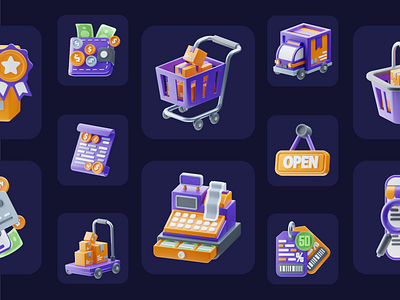 Shopping - 3D Icon Pack product