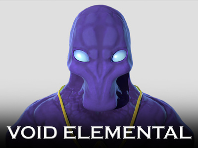 Stylized 3D Void Elemental 3d character design design modeling monster stylised texturing