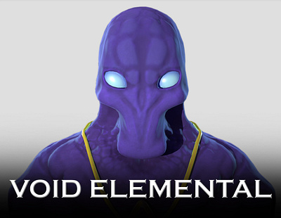 Stylized 3D Void Elemental 3d character design design modeling monster stylised texturing