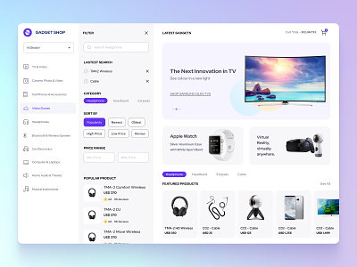 Ecommerce Store - Multi Product Shopify Store advanced filters dashboard dashboard ui ecommerce store filter filter view shopify store side nav sidebar store store dashboard woocommerce
