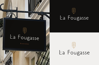Bakery Logo Design - La Fougasse art artnouveau bakery branding cafe design designer french graphic design illustration logo logotype poster willianguimaraesdesigner