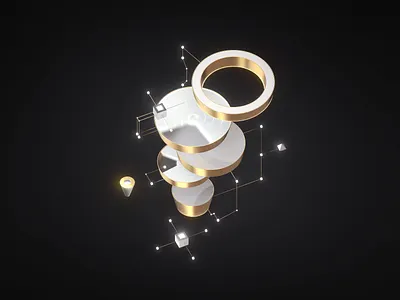 The Spiral 3D Illustration 3d 3d illustration abstract abstract art art digital art geometric graphic illustration illustration for web illustrator shapes technical illustrations vector