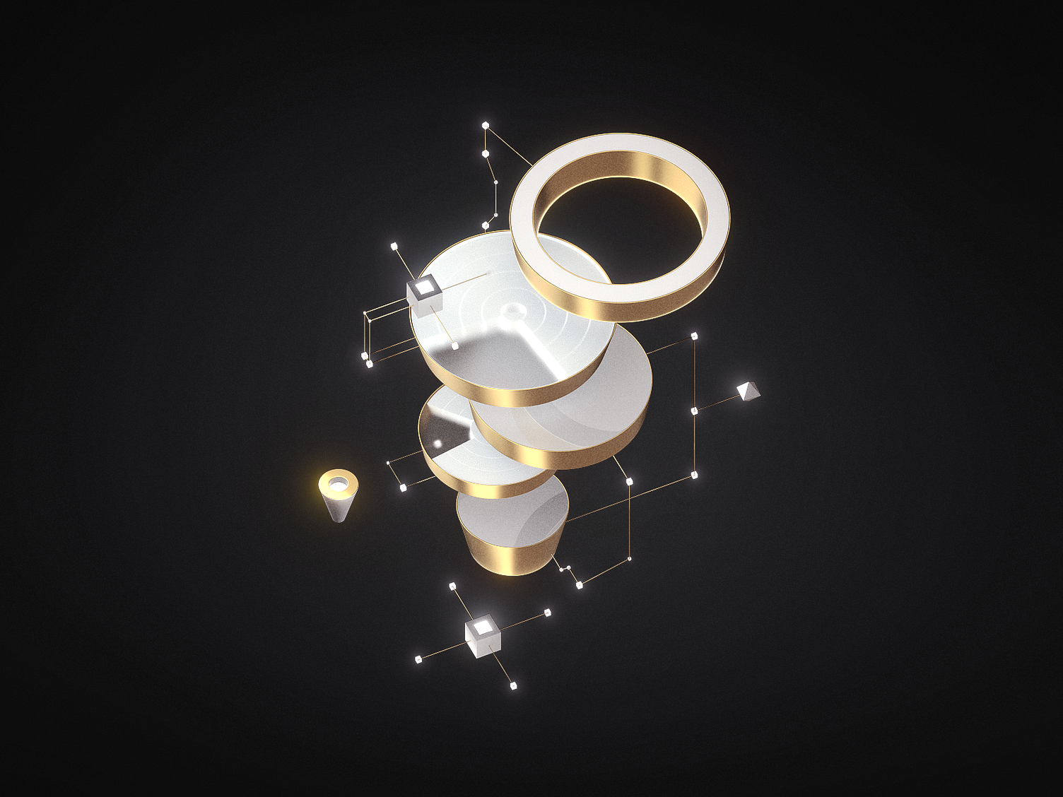 The Spiral 3D Illustration by Shakuro Graphics on Dribbble