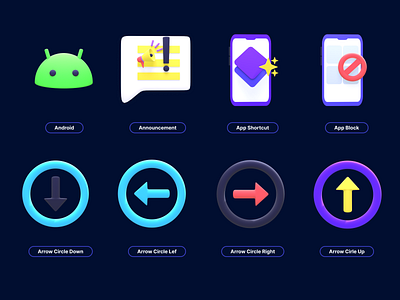 icons 3d 3d animation app arrow circle down arrow circle up. branding design graphic design icon illustration logo mobile motion graphics ui ux vector