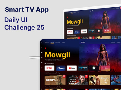 TV App #DailyUI #25 challenge dailyui design smarttvapp ui ux