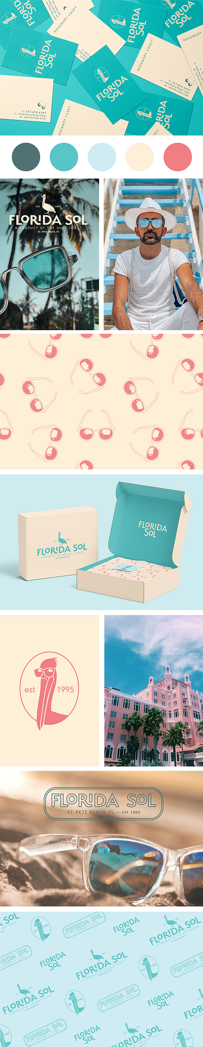 Florida Sol branding graphic design logo typography