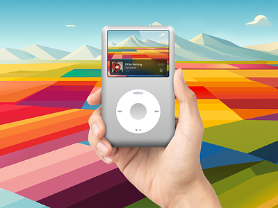 iPod Music Player apple hand ipod ipodos musicplayer