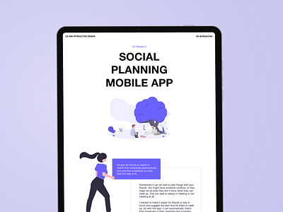 Social Planning App Case Study business case study clean design minimalist mobile app social app ui ux