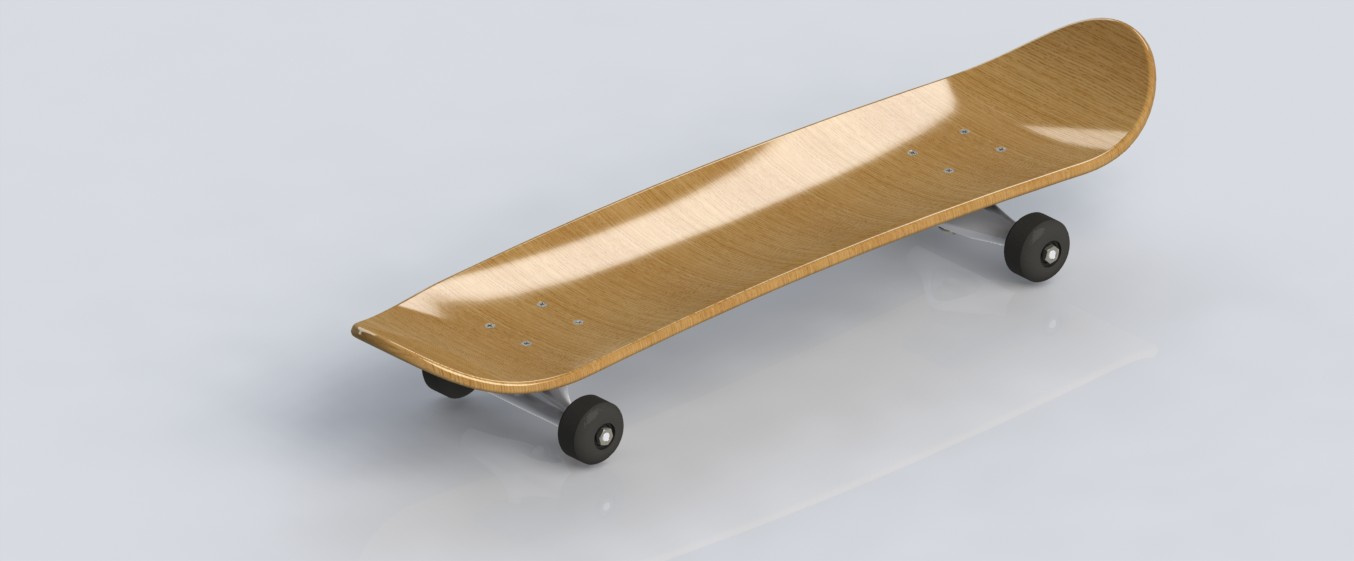 Skateboard 3D rendering SolidWorks by Sina SB on Dribbble