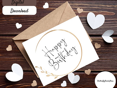 Birthday Cards birthday cards birthday greeting card birthday wishes card happy birthday cards instant download perintable card foldable card