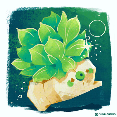 Succulenta 🪴 cute illustration ohvalentino plant pot succulenta