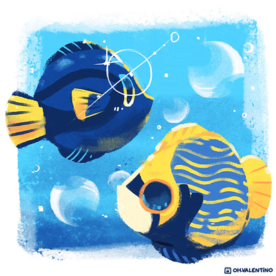 Pesce 🐠 animal fish ohvalentino pesce procreate tropical