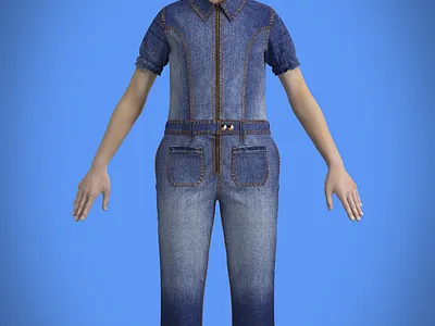 Denim Allover 3d animation motion graphics